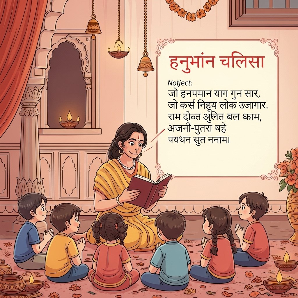 बच्चों को हनुमान चालीसा सिखाने का सही तरीका - Spiritual Benefits
