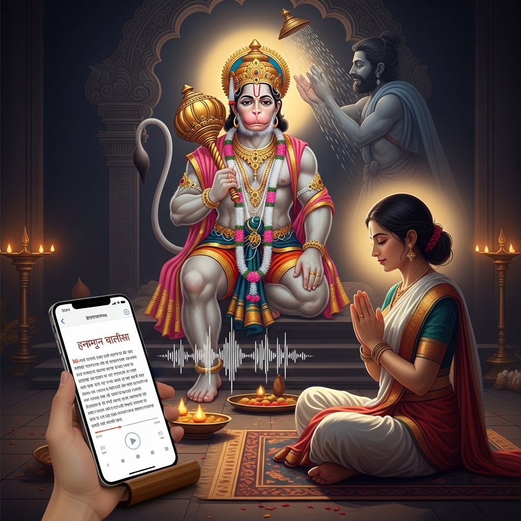 हनुमान चालीसा मोबाइल पर सुनने से लाभ होता है क्या - Spiritual Benefits