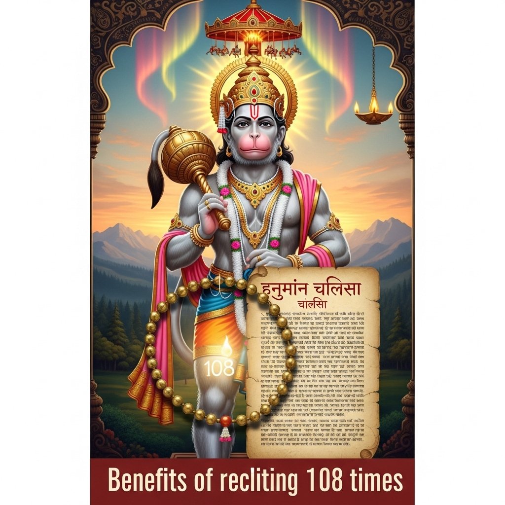 हनुमान चालीसा 108 बार पढ़ने के अद्भुत लाभ - Spiritual Benefits