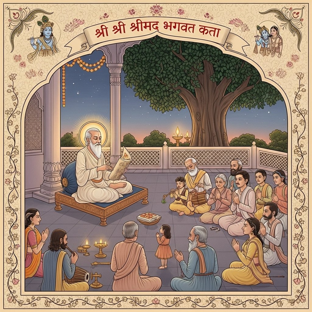 श्रीमद भागवत कथा सुनने के फायदे - Spiritual Benefits